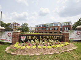 Shaw University in downtown Raleigh.