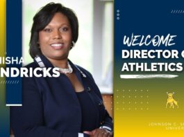 Dr. Denisha Hendricks, the new director of Athletics at Johnson C. Smith University.