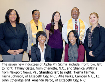 ECSU - Seven Inducted Into National Criminal Justice Honor Society ...