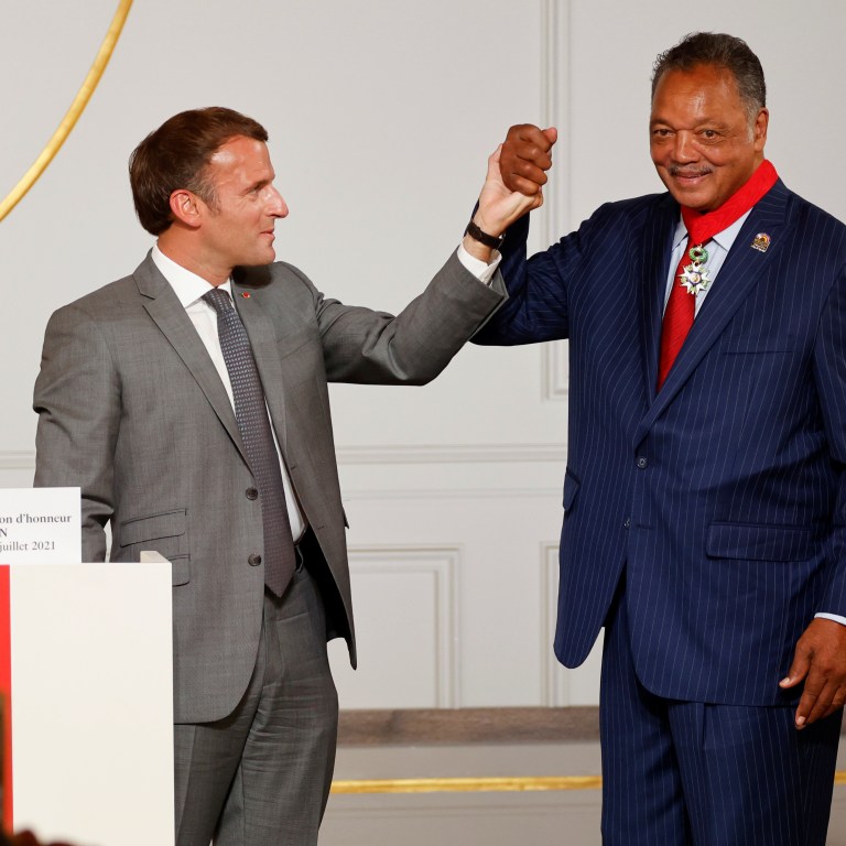 Rev. Jesse Jackson Awarded With Legion d’Honneur By French President Emmanuel Macron