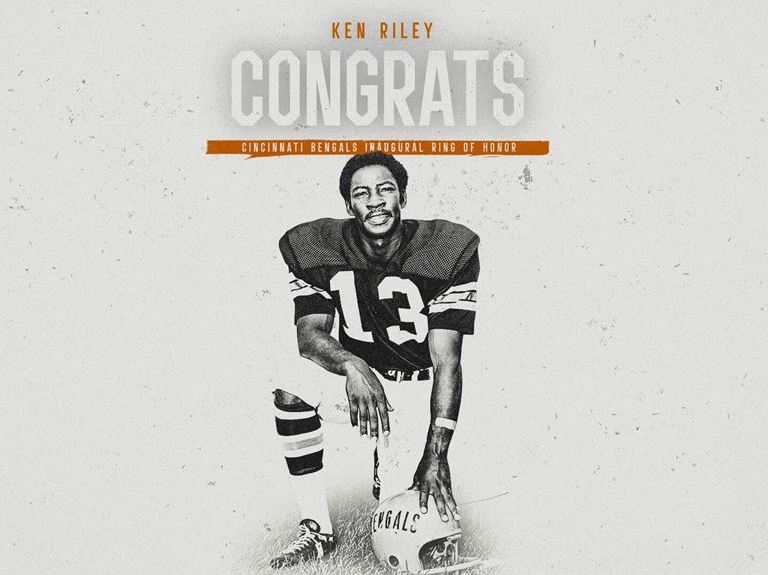 Famed Football Star Ben Riley Awarded Bengals Ring of Honor