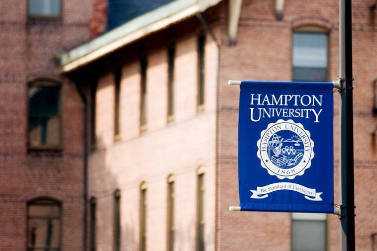 Hampton University, a private historically Black university in Hampton, Virginia.