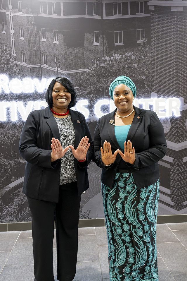 WSSU Chancellor Bonita Brown meets with Dr. Jarso Maley Jallah, the minister of education of the Republic of Liberia. 