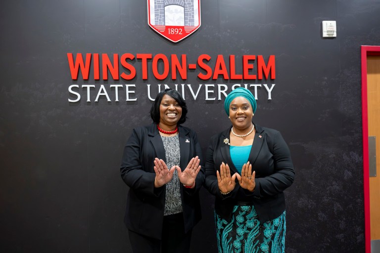 WWSU Chancellor Bonita Brown and Dr. Jarso Maley Jallah, Minister of Education of the Republic of Liberia