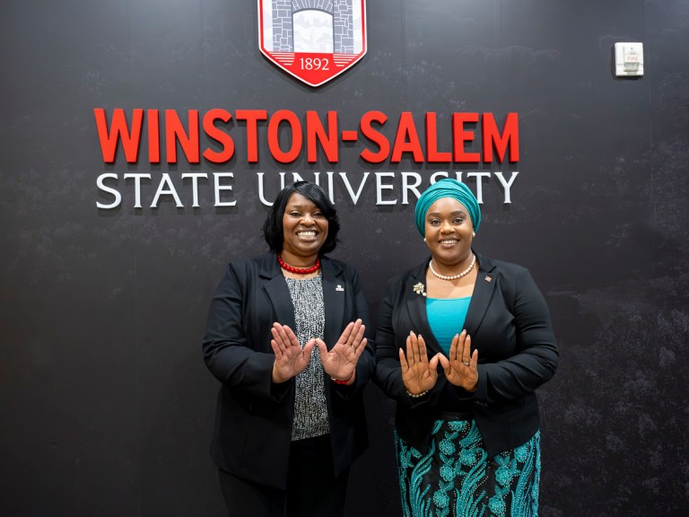 WWSU Chancellor Bonita Brown and Dr. Jarso Maley Jallah, Minister of Education of the Republic of Liberia