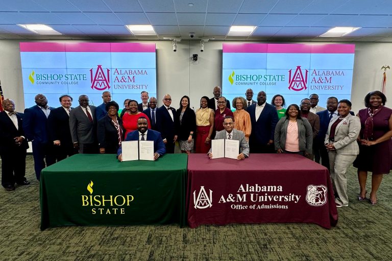 Leaders from Bishop State Community College and Alabama A&M