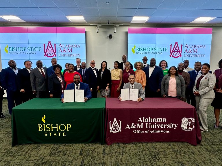 Leaders from Bishop State Community College and Alabama A&M