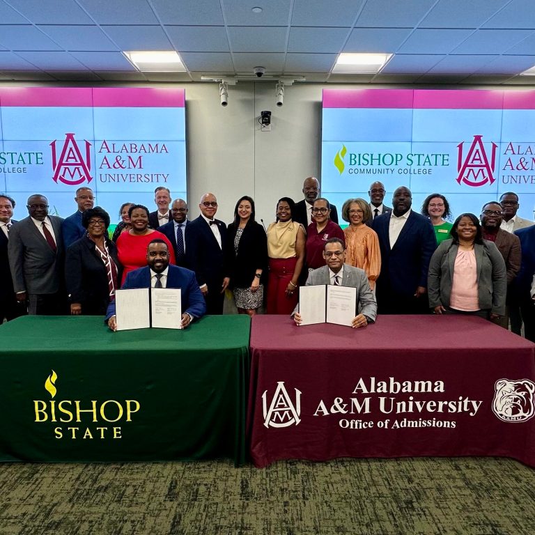 Leaders from Bishop State Community College and Alabama A&M