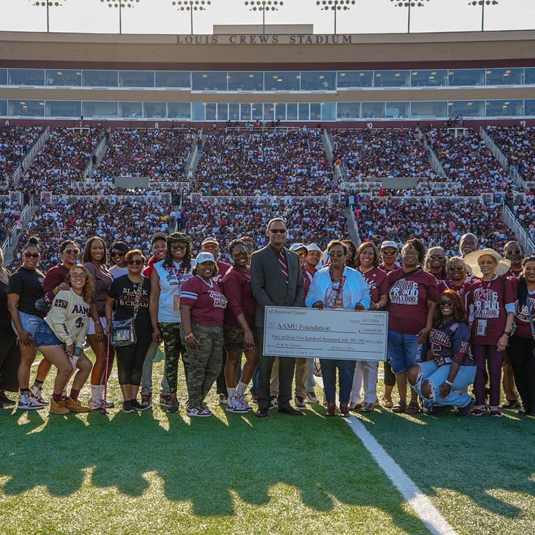 Alabama A&M Homecoming check presentation