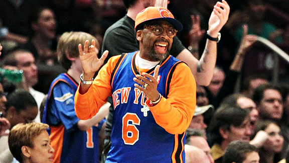 Spike Lee at New York Knicks game