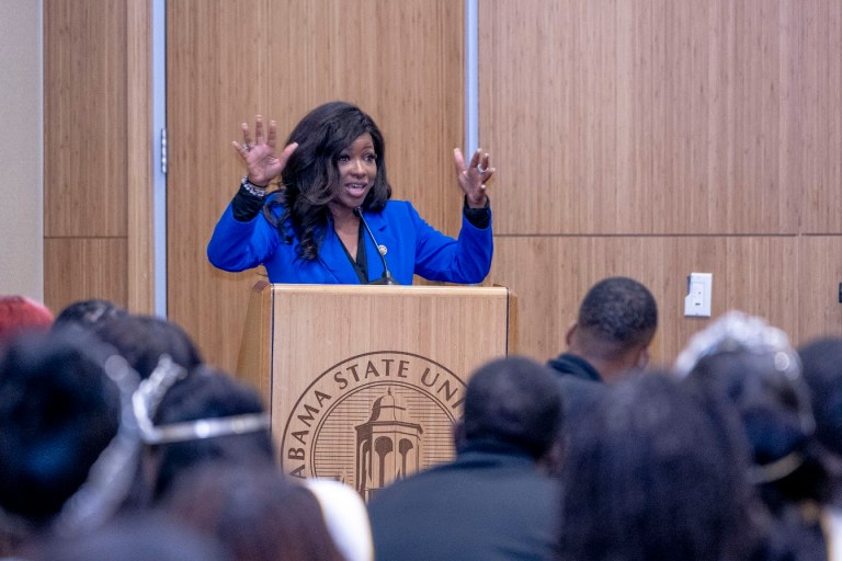 Congresswoman Jasmine Crockett (D-Texas) at Alabama State University