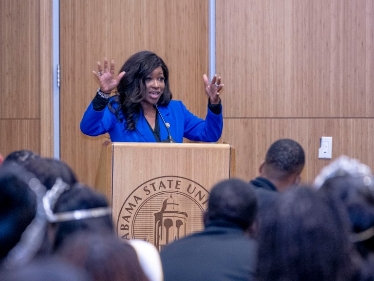 Congresswoman Jasmine Crockett (D-Texas) at Alabama State University