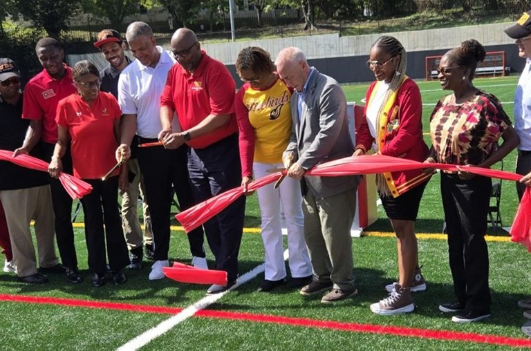 UDC ribbon cutting ceremony on new field