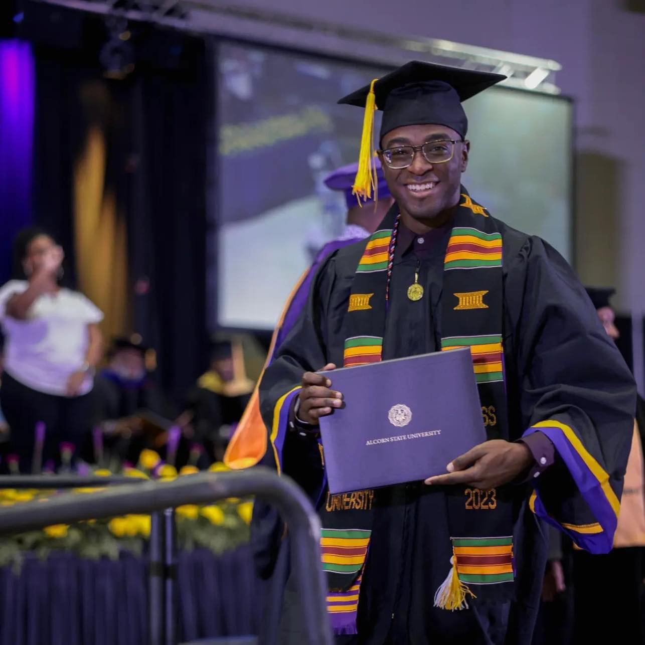 Alex Weather Alcorn State University graduation picture