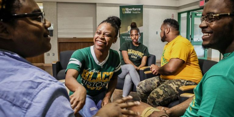 Wilberforce University students
