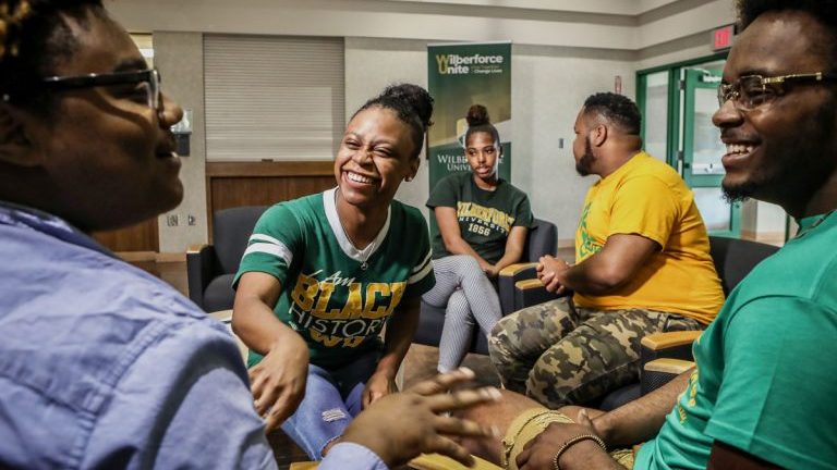 Wilberforce University students