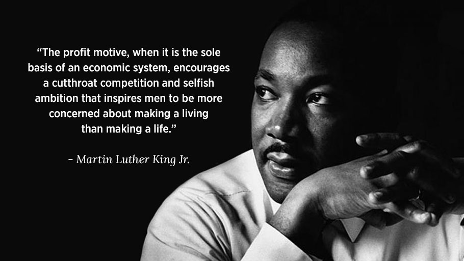 Dr Martin Luther King Capitalism Quote
