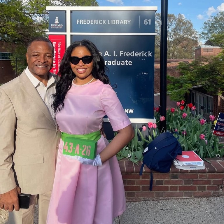 George T. French Jr. Celebrates Daughter’s AKA Crossing at Howard